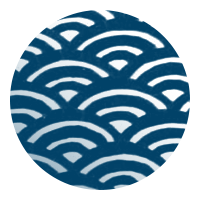 波を意匠化した文様「青海波」|seikaiha